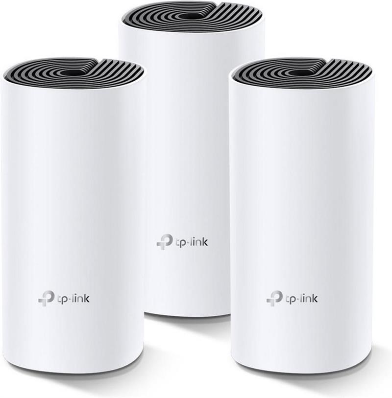 TP-LINK Deco M4(3-pack) draadloze router Dual-band (2.4 GHz / 5 GHz) Gigabit Ethernet Zwart, Wit