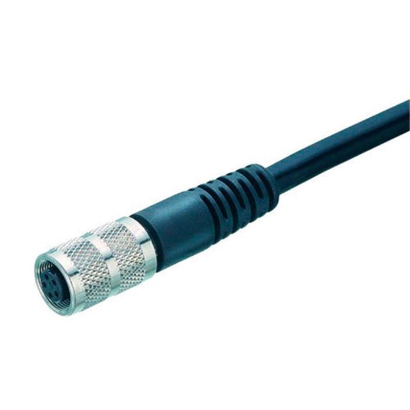 Binder Serie 712 4 polige M9 female connector met PUR kabel 2m