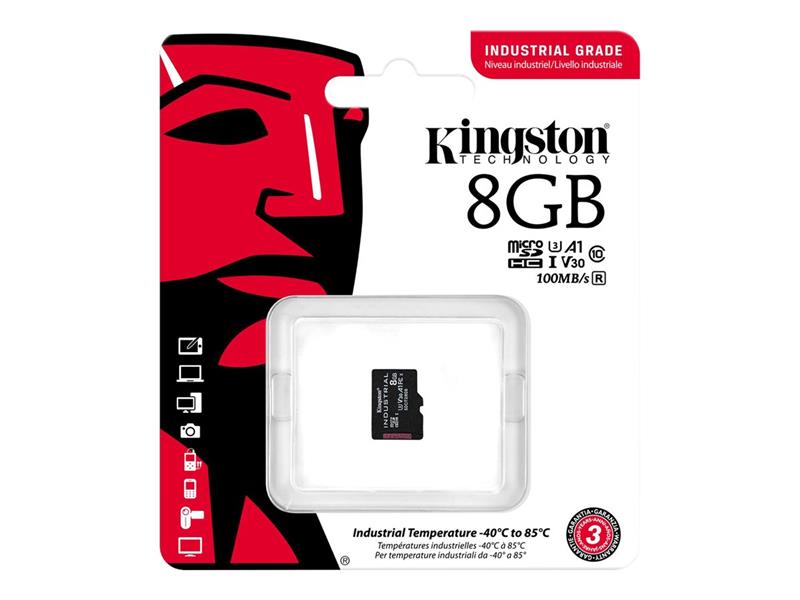 KINGSTON 8GB microSDHC Industrial C10