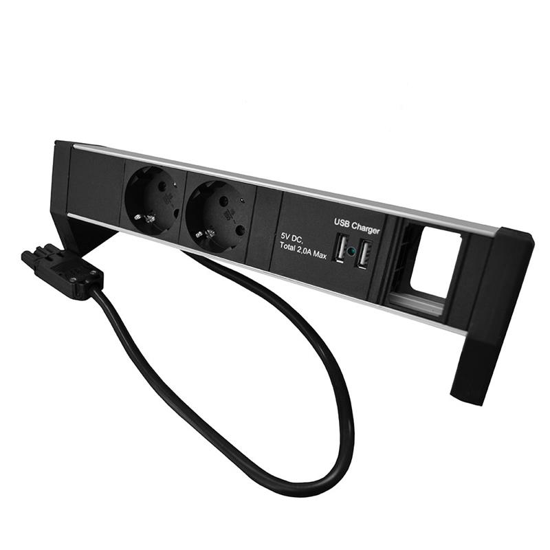 Plenty Prolink Desktop PDU 2x Type F met 2x USB lader en leeg module