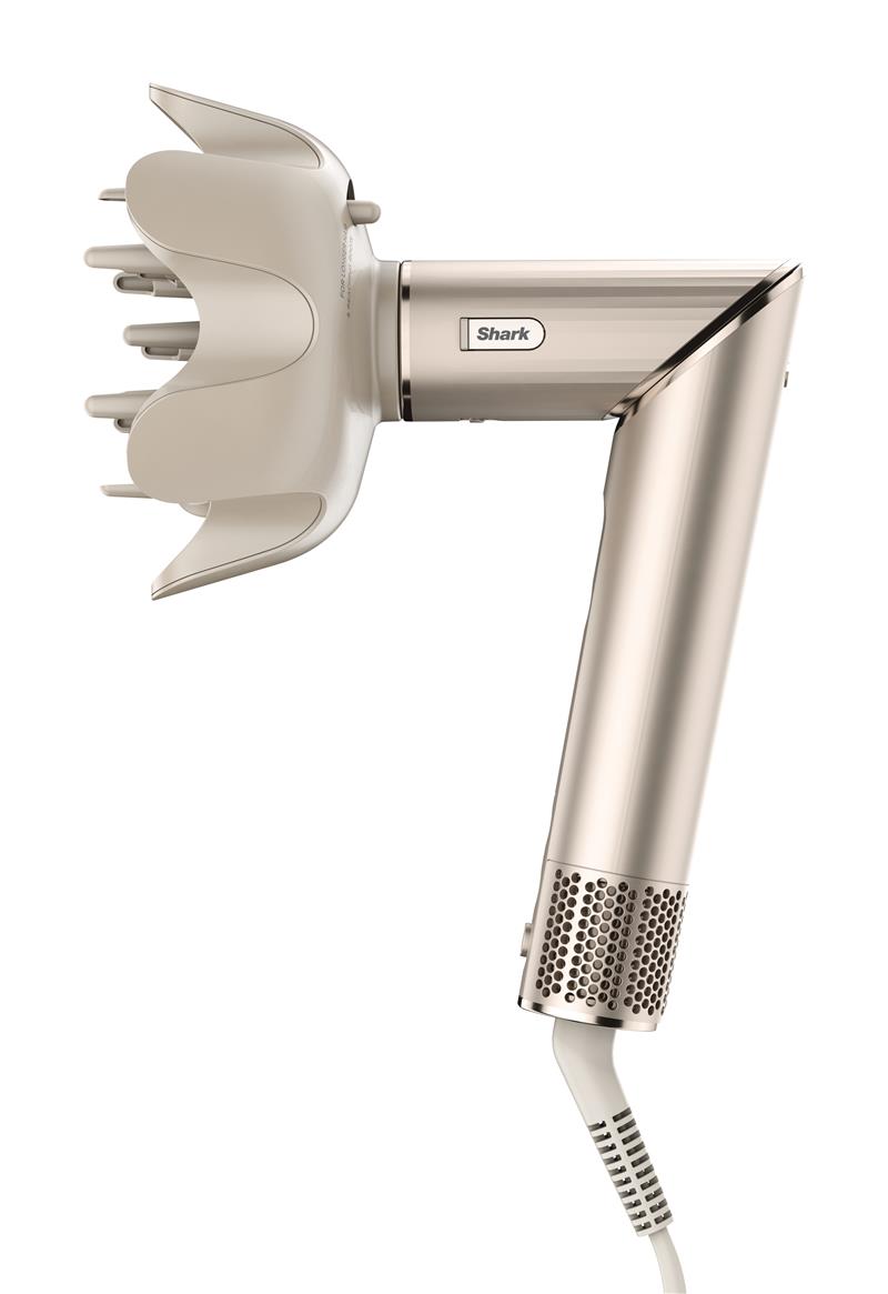 Shark STYLE iQ FlexStyle 5-in-1 Föhn en Multistyler - AirWrap, Diffuser, Concentrator, Volume- en Stijlborstel - Zilver/Goud