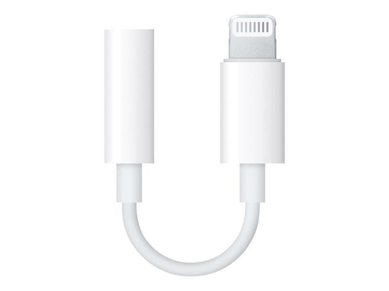  Apple Lightning to 3 5MM Female Adapter Cable White