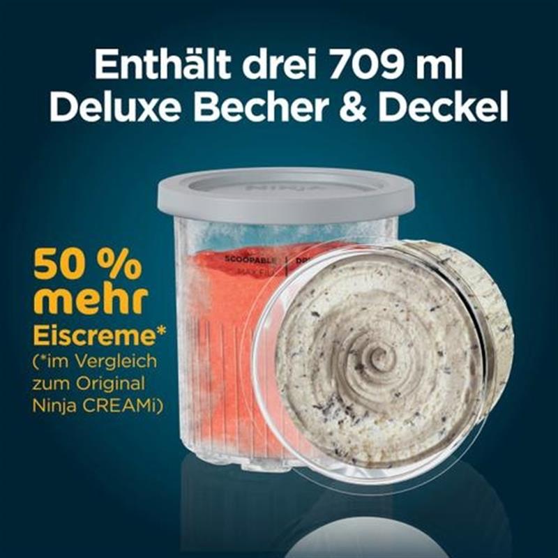 Ninja CREAMi Deluxe Milkshakemaker 0 709 l Zwart Grijs