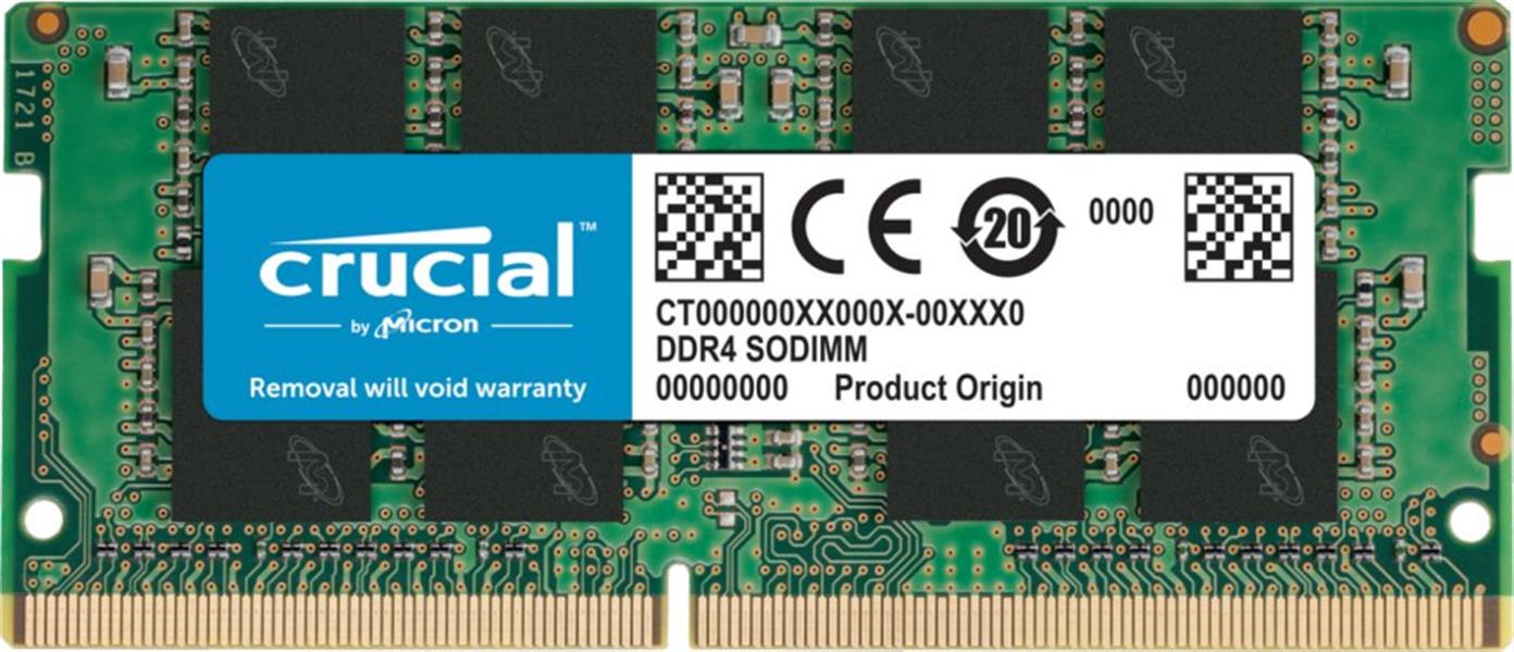 Crucial CT8G4SFRA32A geheugenmodule 8 GB 1 x 8 GB DDR4 3200 MHz