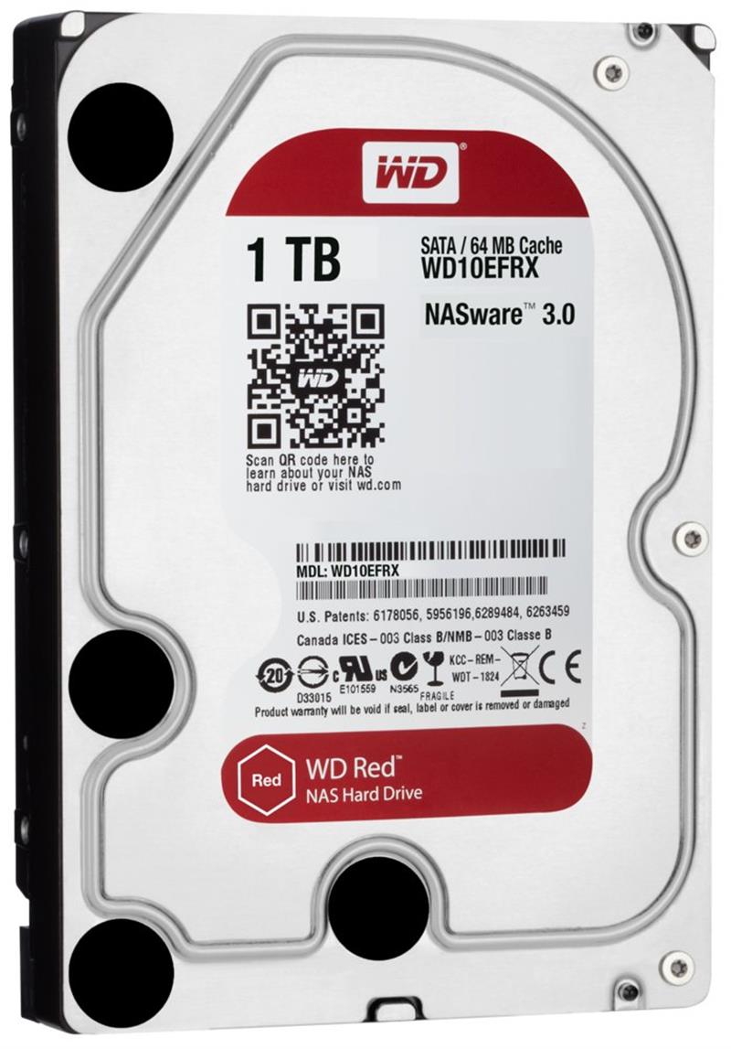 Western Digital RED NAS HDD 1TB 3 5 inch SATA3 64MB 5400 RPM 150 MiB s NCQ 3 3W CMR