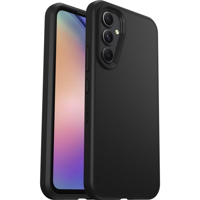 OtterBox React-hoesje voor Galaxy A54 5G, schokbestendig, valbestendig, ultradun, beschermende, getest volgens militaire standaard, Antimicrobieel, Zw