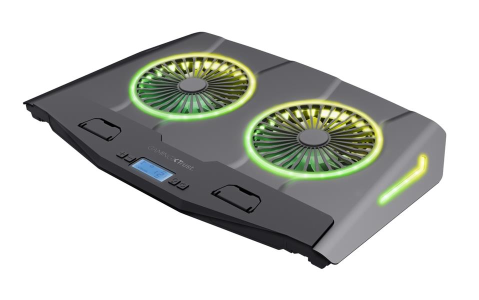 Trust GXT 1127 YOOZY laptop cooling pad 43,9 cm (17.3"") 1500 RPM Zwart, Grijs