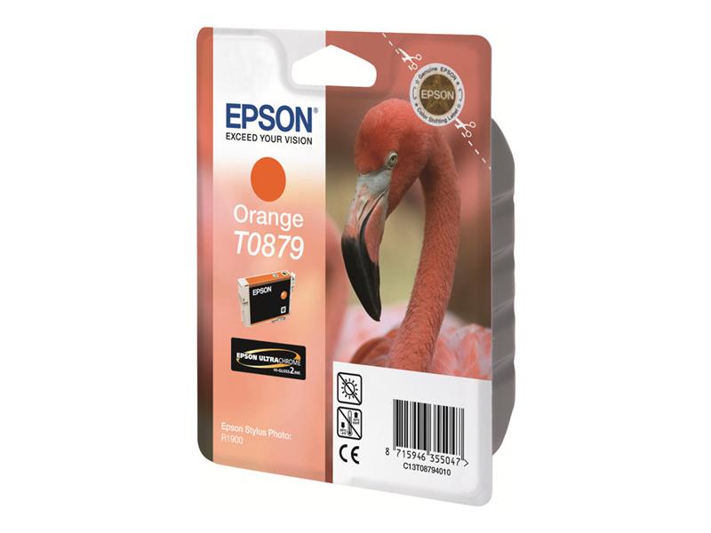 Epson Flamingo inktpatroon Orange T0879 Ultra Gloss High-Gloss 2