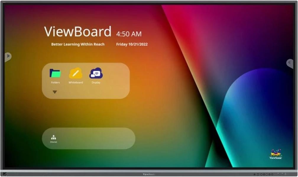 Viewsonic IFP8650-5F interactive whiteboards & accessories 2,18 m (86"") 3840 x 2160 Pixels Touchscreen Zwart HDMI
