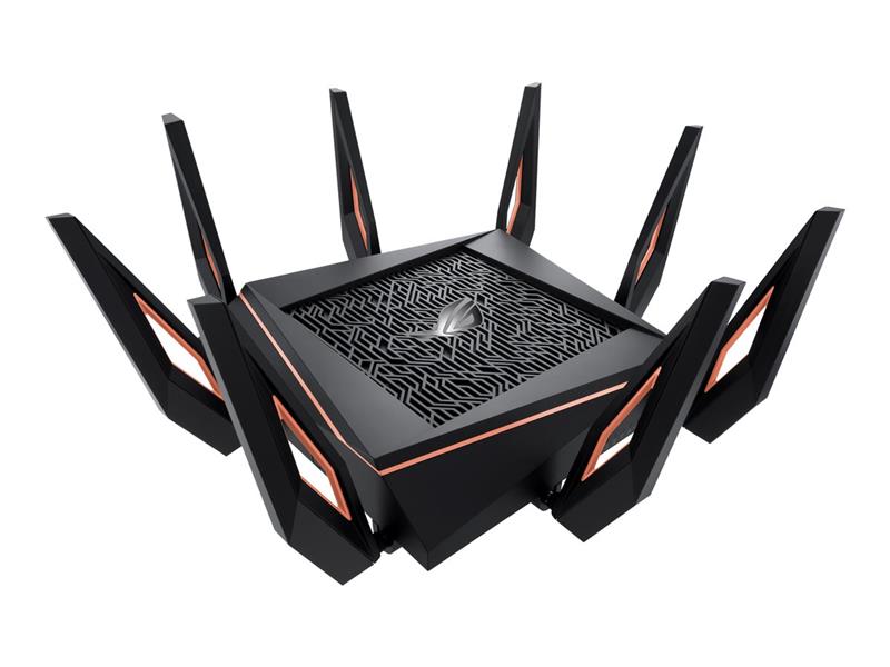 ASUS Rapture GT-AX11000 draadloze router Tri-band (2.4 GHz / 5 GHz / 5 GHz) Gigabit Ethernet Zwart