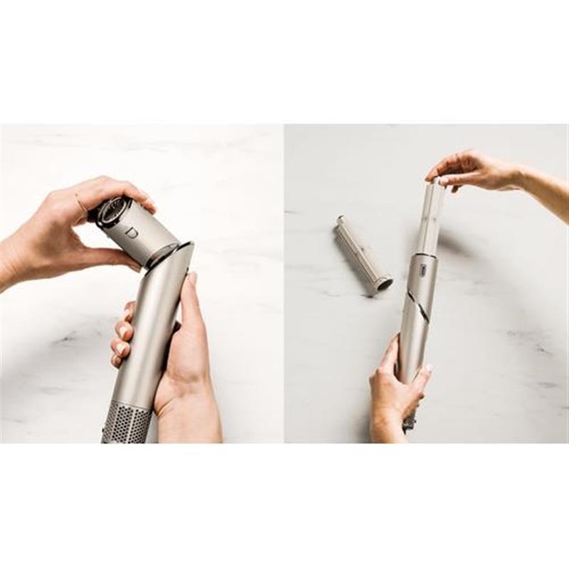 Shark STYLE iQ FlexStyle 5-in-1 Föhn en Multistyler - AirWrap, Diffuser, Concentrator, Volume- en Stijlborstel - Zilver/Goud