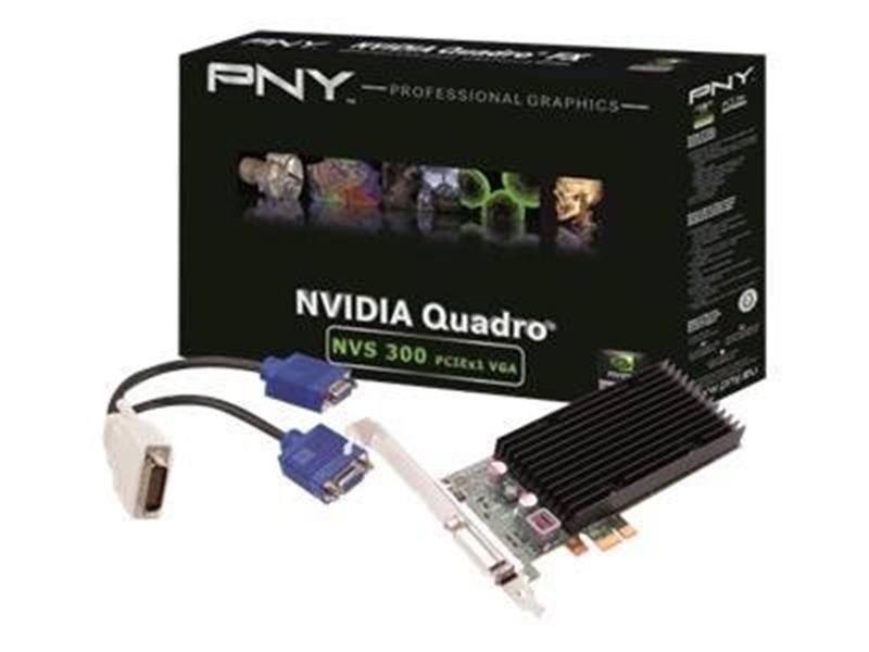 PNY Quadro NVS 300 VGA x1 512MB GDDR3 BL