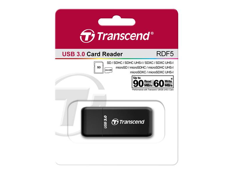 TRANSCEND USB3 0 SD mSD Card Reader Zwar