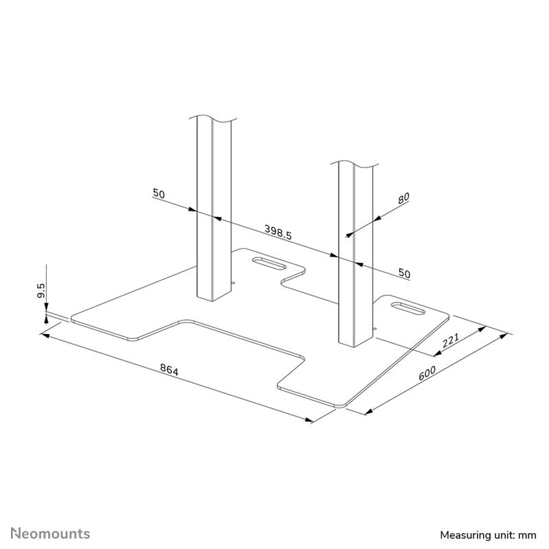 Neomounts vloerplaat