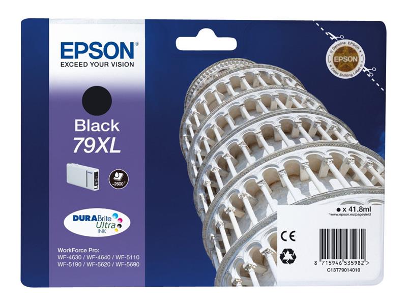 Epson Tower of Pisa Singlepack Black 79XL DURABrite Ultra Ink