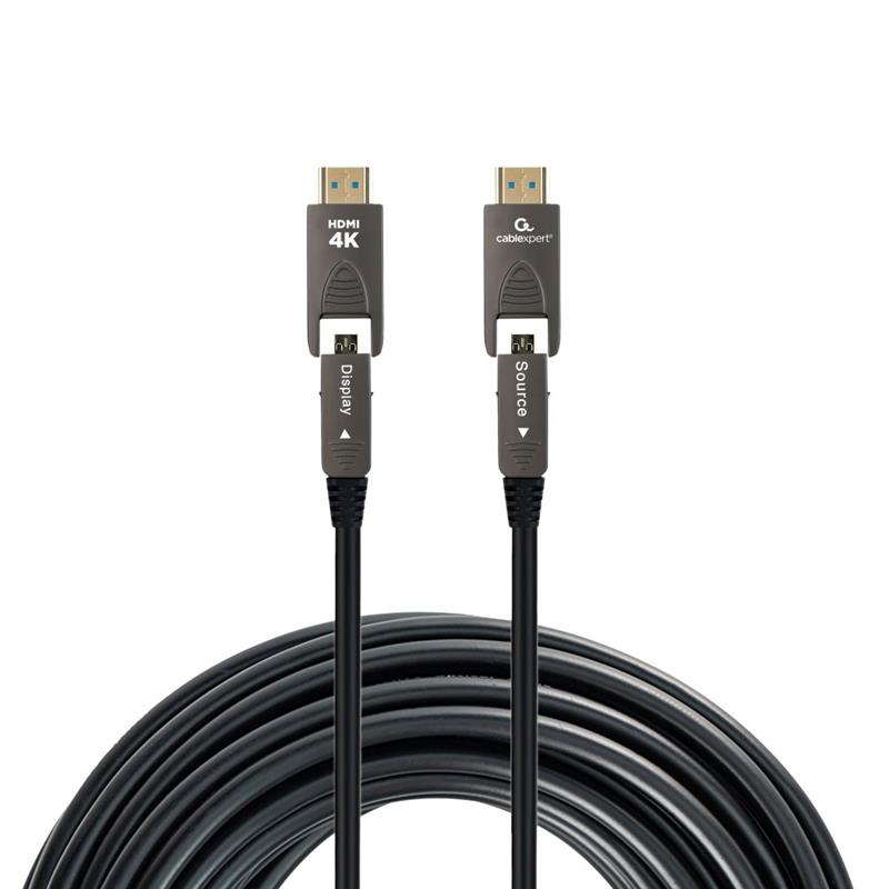 Active Optical High speed HDMI D-A kabel met Ethernet AOC Armored series 20 m