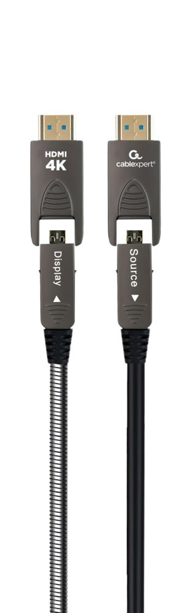 Active Optical High speed HDMI D-A kabel met Ethernet AOC Armored series 10 m