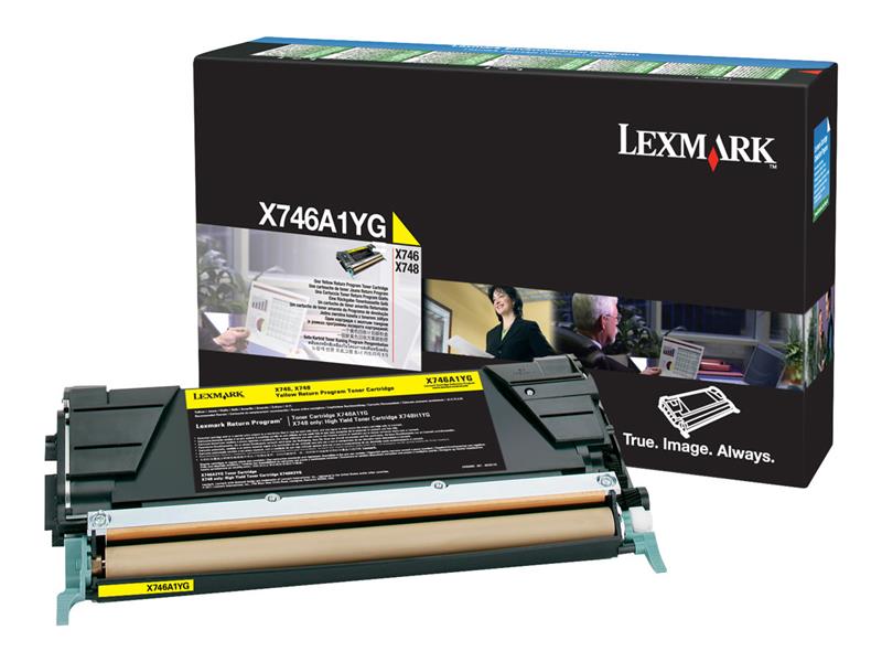 Lexmark X746A1YG tonercartridge Origineel Geel 1 stuk(s)