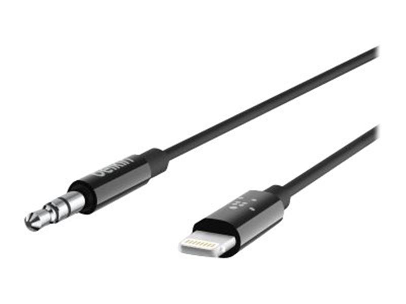 Belkin AV10172BT03-BLK audio kabel 0,9 m 3.5mm Zwart