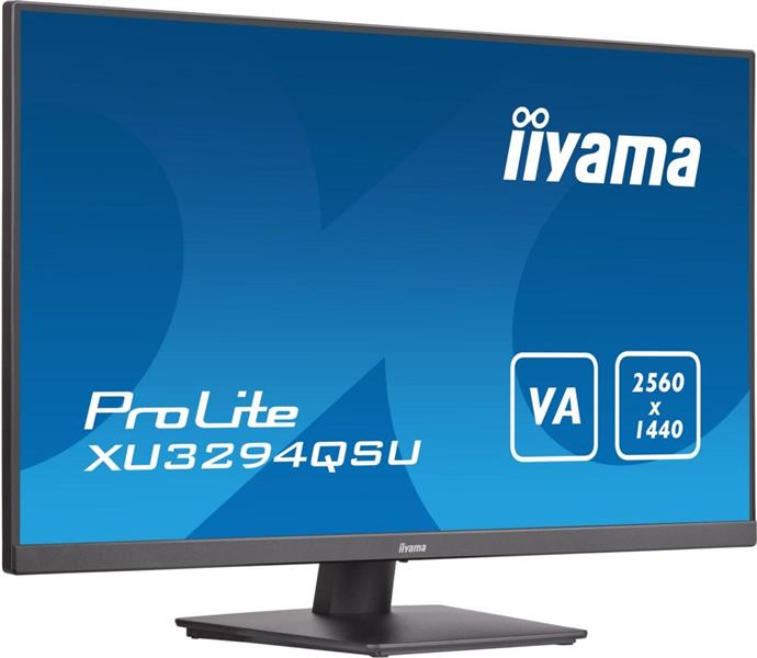 iiyama ProLite XU3294QSU-B1 computer monitor 80 cm (31.5"") 2560 x 1440 Pixels Wide Quad HD LCD Zwart