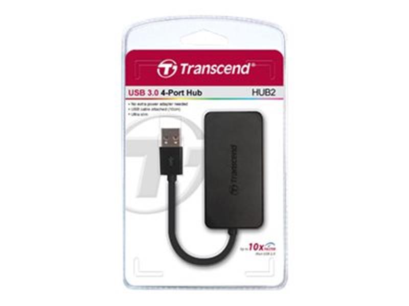 Transcend HUB2 Zwart