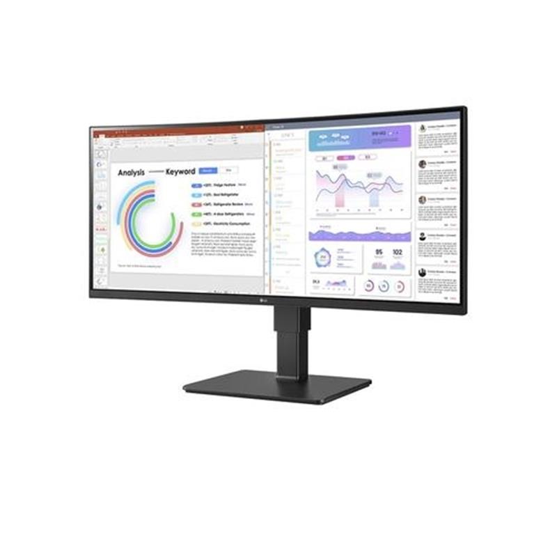 LG 34BQ77QC-B computer monitor 86,4 cm (34"") 3440 x 1440 Pixels UltraWide Dual Quad HD LCD Zwart