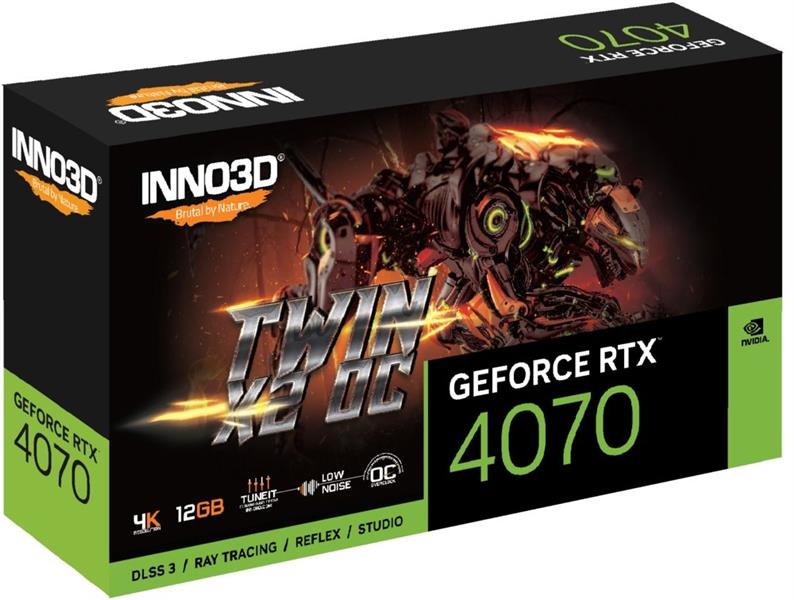 INNO3D GeForce RTX 4070 X2 OC 12GB GDDR6X 192-bit 2505 21Gbps 3xDP HDMI