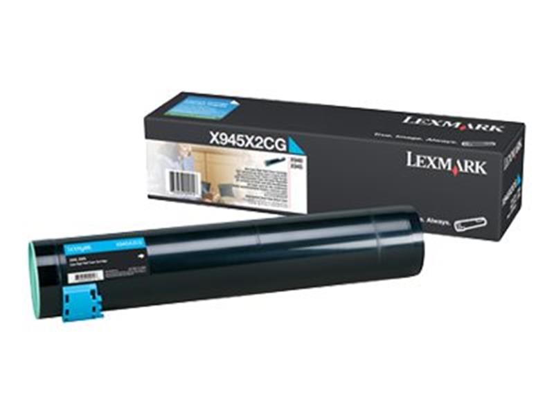 Lexmark X940e, X945e 22K cyaan tonercartridge
