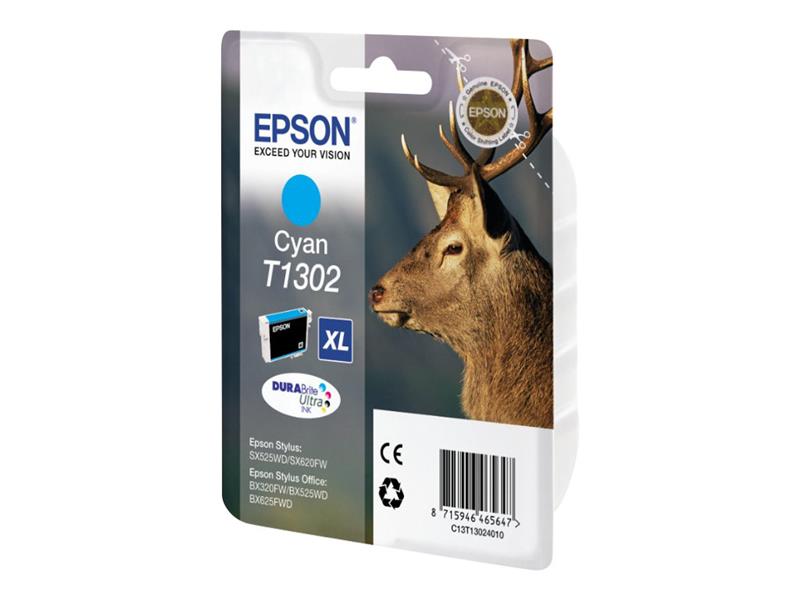 Epson Stag inktpatroon Cyan T1302 DURABrite Ultra Ink