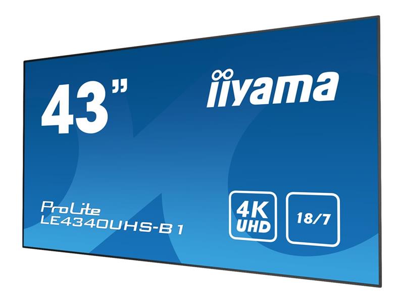 iiyama LE4340UHS-B1 beeldkrant 108 cm (42.5"") LED 4K Ultra HD Zwart