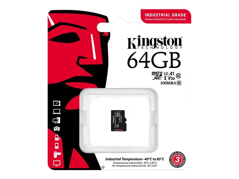 KINGSTON 64GB microSDXC Industrial C10