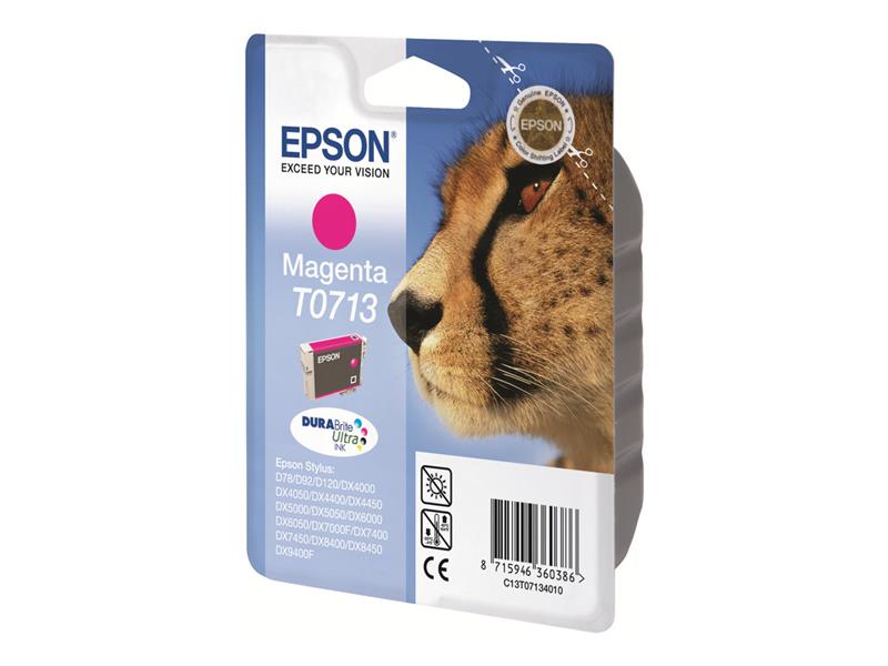 Epson Singlepack Magenta T0713 DURABrite Ultra Ink