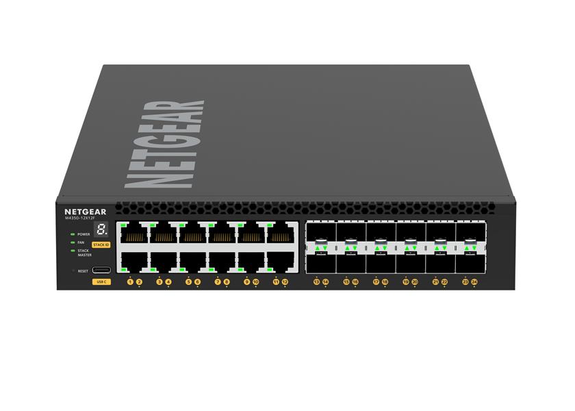 NETGEAR M4350-12X12F Managed L3 10G Ethernet (100/1000/10000) 1U Zwart