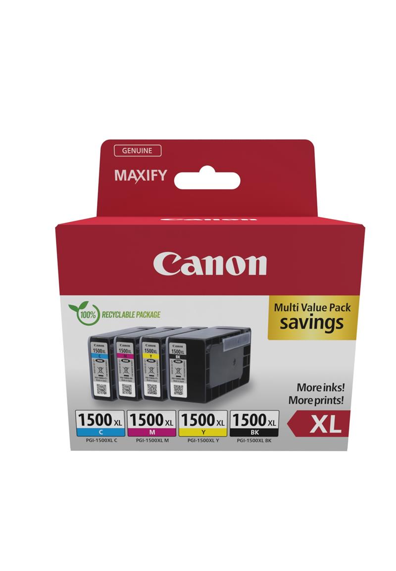 CANON PGI-1500XL Ink Cartridge BK C M Y