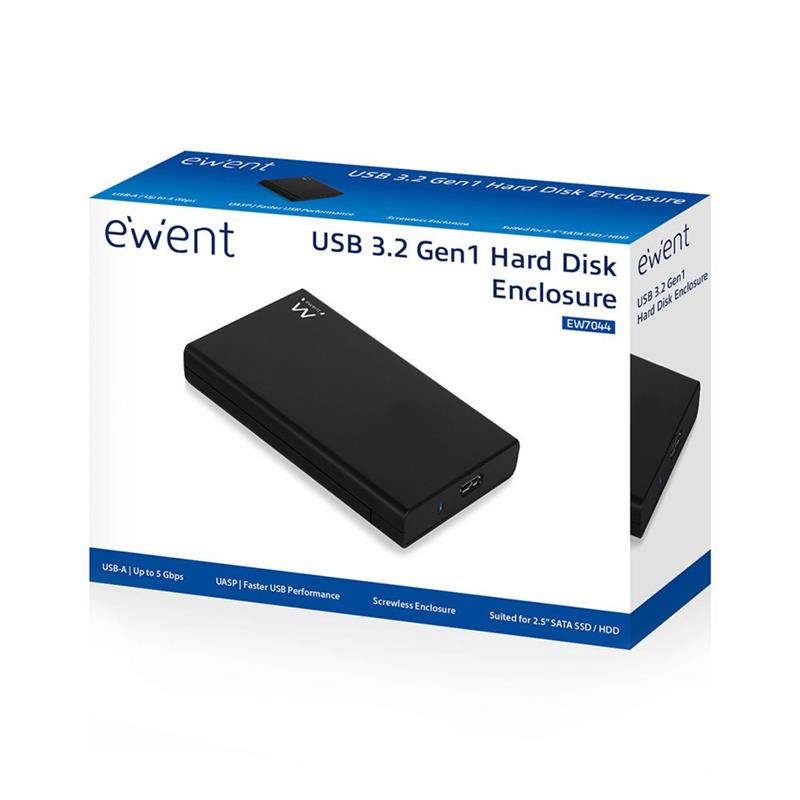 Eminent Portable 3.5"" Harddisk Enclosure SATA and IDE Grijs Stroomvoorziening via USB
