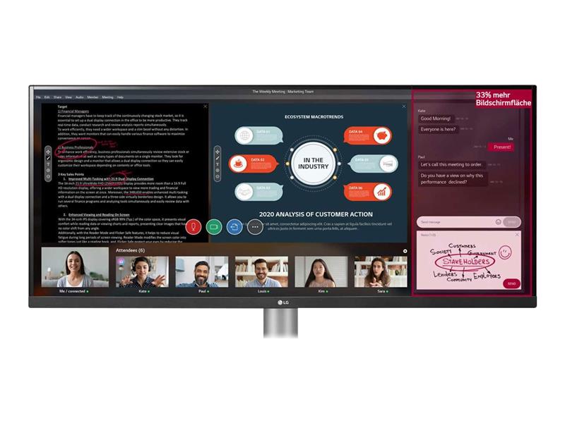 LG 29BN650-B computer monitor 73,7 cm (29"") 2560 x 1080 Pixels 4K Ultra HD Zwart