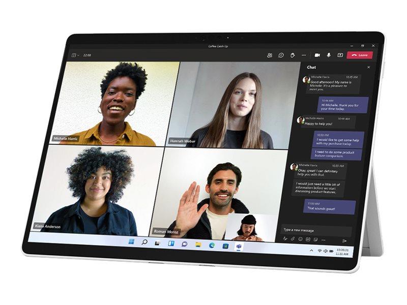Microsoft Surface Pro 8 256 GB 33 cm (13"") Intel® 11de generatie Core™ i7 16 GB Wi-Fi 6 (802.11ax) Windows 10 Pro Platina