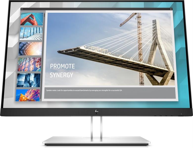 HP E-Series E24i G4 61 cm (24) 1920 x 1200 Pixels WUXGA Zwart, Zilver