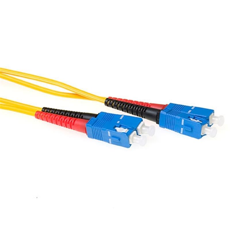 Ewent EL3910 Glasvezel kabel 10 m 2x SC OS2 Geel