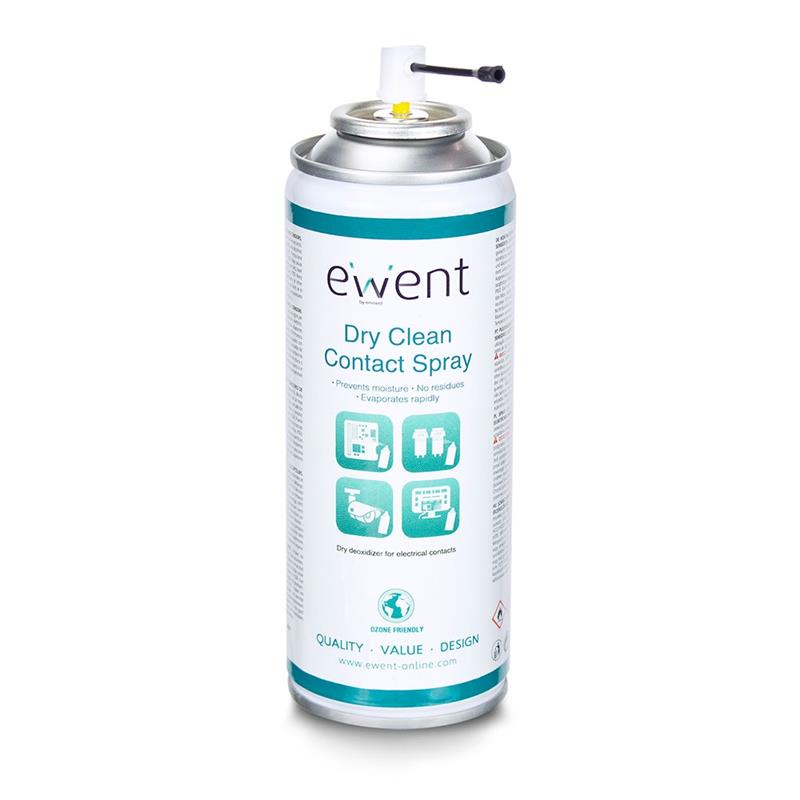 Ewent EW5614 computerreinigingskit Spray voor apparatuurreiniging Beeldschermen/Plastik, Universeel 200 ml