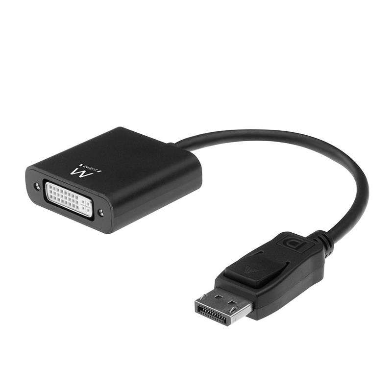Ewent EW9846 video kabel adapter 0,15 m DisplayPort DVI Zwart