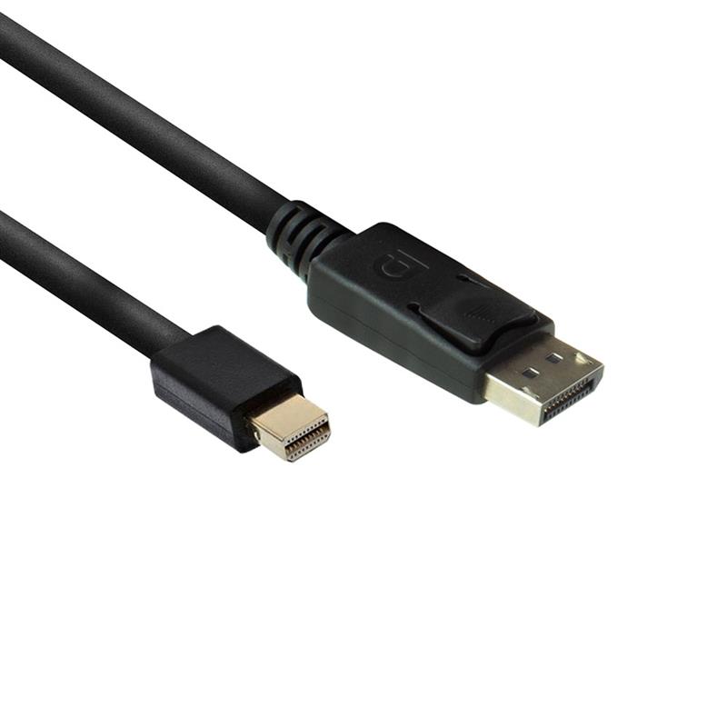 Ewent EW9866 DisplayPort kabel 2 m Mini DisplayPort Zwart