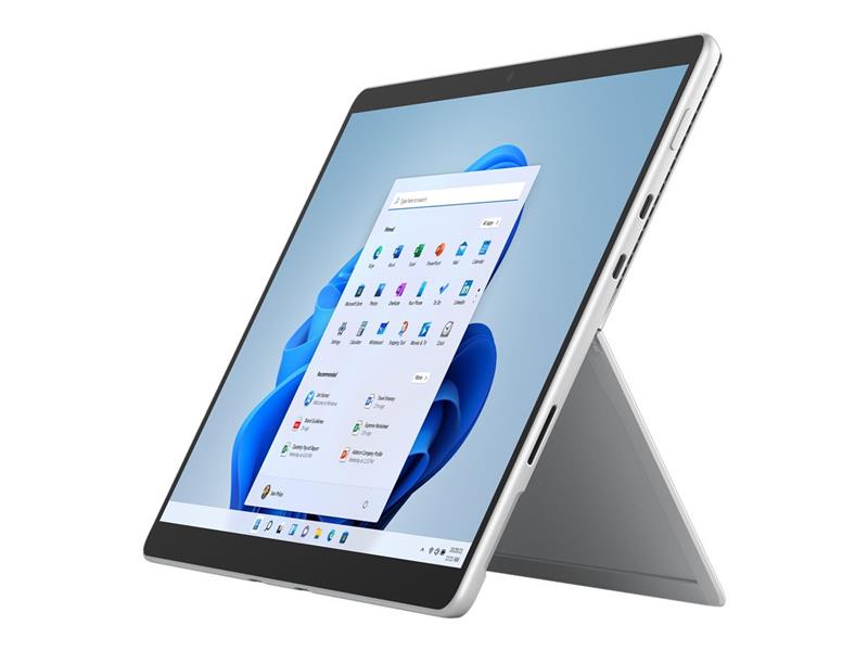 Microsoft Surface Pro 8 256 GB 33 cm (13"") Intel® 11de generatie Core™ i7 16 GB Wi-Fi 6 (802.11ax) Windows 10 Pro Platina