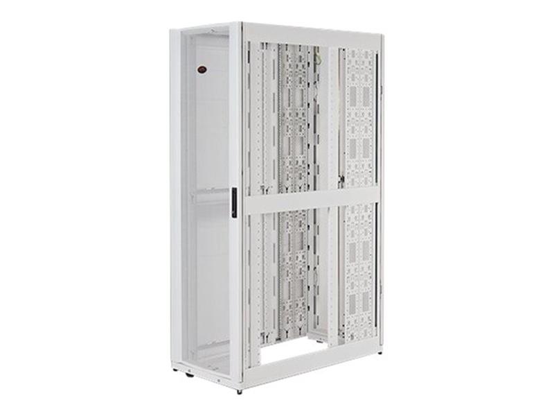 APC NetShelter SX 42U 600mm(b) x 1070mm(d) 19"" IT rack, behuizing met zijpanelen, wit