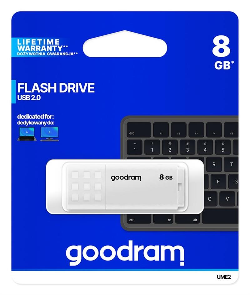 Goodram UME2 USB flash drive 8 GB USB Type-A 2.0 Wit