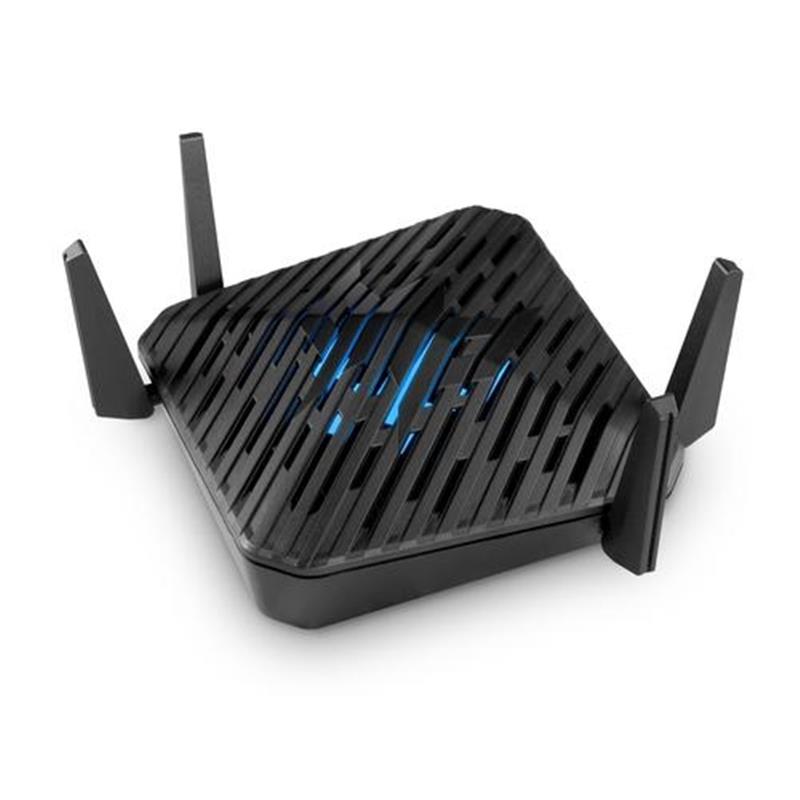 Acer Predator Connect W6 Wi-Fi 6 Router draadloze router Gigabit Ethernet Tri-band (2,4 GHz / 5 GHz / 6 GHz) Zwart