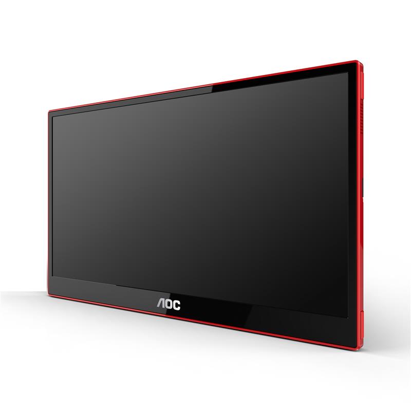 AOC 16G3 Draagbare televisie en monitoor Draagbare monitor Zwart, Rood 39,6 cm (15.6"") TFT 1920 x 1080 Pixels