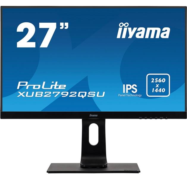 iiyama ProLite XUB2792QSU-B1 LED display 68,6 cm (27"") 2560 x 1440 Pixels Wide Quad HD Flat Mat Zwart