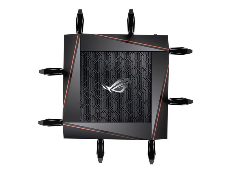 ASUS Rapture GT-AX11000 draadloze router Tri-band (2.4 GHz / 5 GHz / 5 GHz) Gigabit Ethernet Zwart
