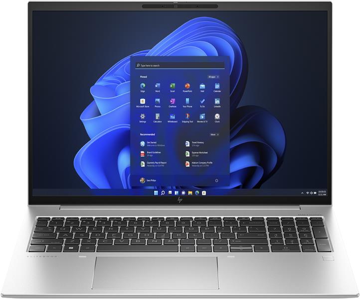 HP EliteBook 860 G10 Intel® Core™ i7 i7-1355U Laptop 40,6 cm (16"") WUXGA 16 GB DDR5-SDRAM 512 GB SSD Wi-Fi 6E (802.11ax) Windows 11 Pro Zilver